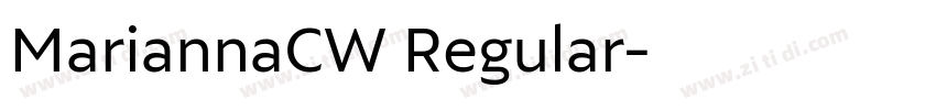 MariannaCW Regular字体转换